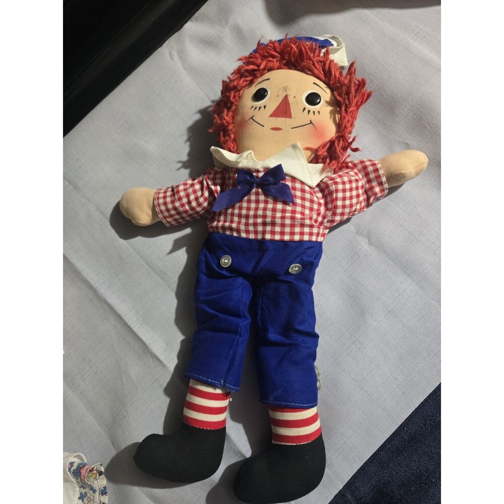 Raggedy Andy Knickerbocker 15” Vintage Doll